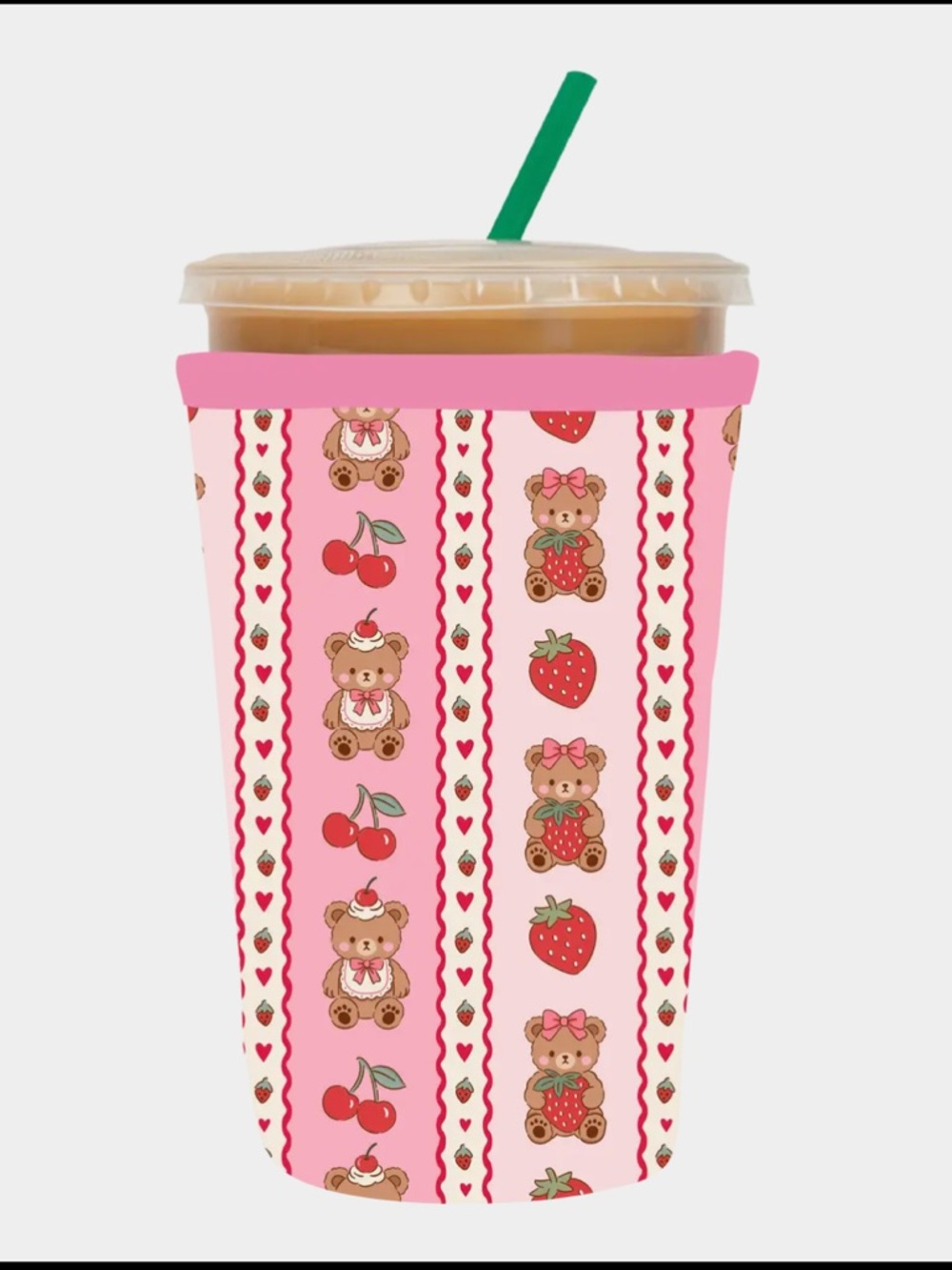 Teddy Berry  millennial iced coffee sleeve